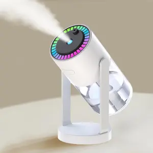 Portable Adjustable Humidifier, USB Powered Humidifier with Star Projection Timing Spray Function, Suitable for Bedroom, Car and Office
