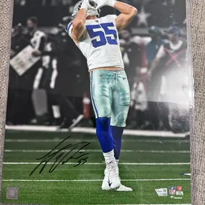 Leighton Vander Esch signed autograph 16x20 photo - Fanatics COA - Dallas Cowboys
