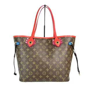 Pre-owned Louis Vuitton Leather Tote Bags MM Neverfull Limited Edition Totem Monogram Canvas Tote Bag