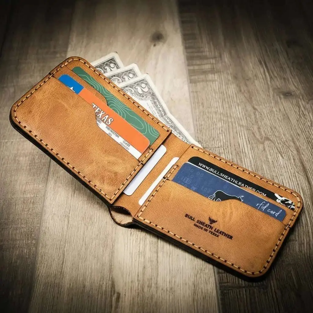 Rio Grande Bifold Wallet - Full Grain Leather | Handmade in Texas