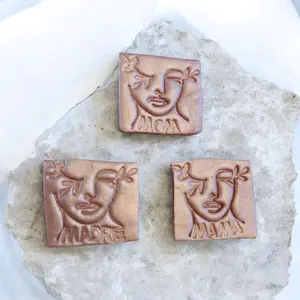Mothers Day Polymer Clay Magnets Mom Mama Madre Handcrafted Gift for Mom