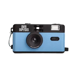 Reusable Film Camera 35mm OverExposed Shutterbug Screen Free Durable Focus Easy to Use Compact Waterproof Vintage Rechargeable