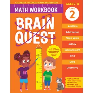 Brain Quest Math Workbook: 2nd Grade by Workman Publishing [Paperback Book]