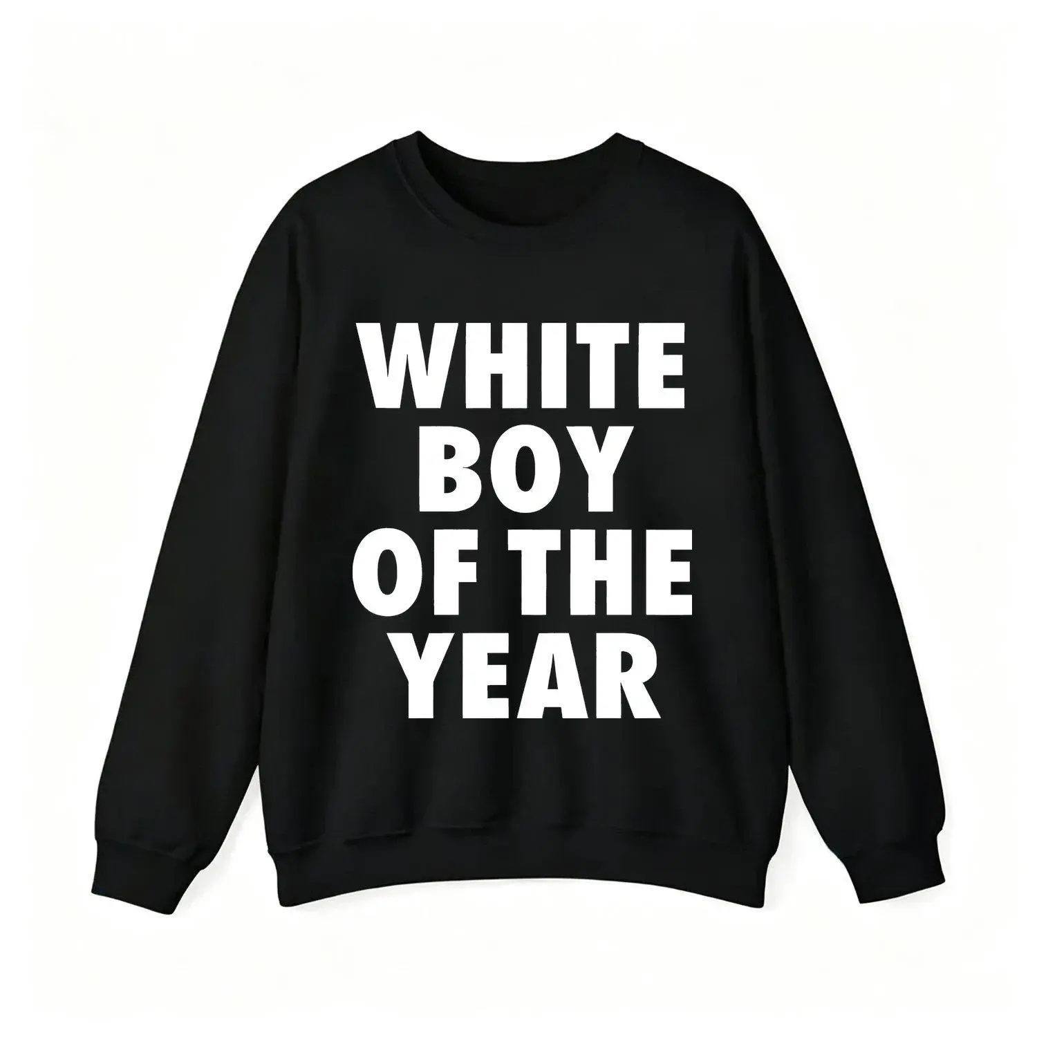 "White Of The Year" Oversized Streetwear Casual Trendy Menswear Viral Meme Graphic Mens Sports Sweatshirt Athletic Pullover Hoodie Style in Various Sizes S-XXXXXL