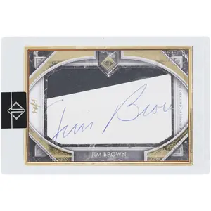 Jim Brown Cleveland Browns Autographed 2023 Topps Transcendent Cut Autograph #CS-JBR #1/1 Card - Fanatics Authentic Certified