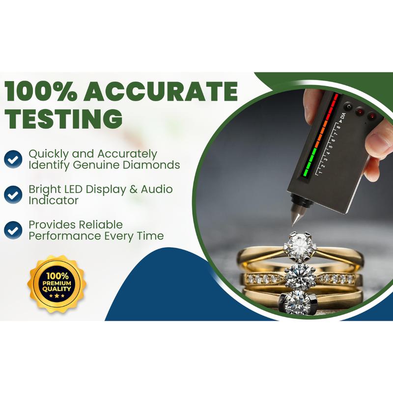 Gold Silver Platinum Jewelry Appraisal Kit with Acid Tests GTE Diamond Tester Electronic Scale Earth Magnet for Precise Testing