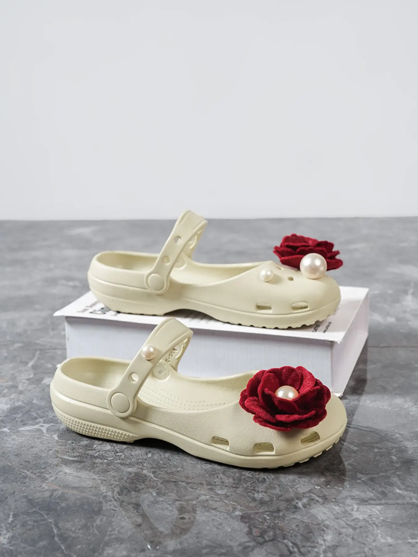 Minimalist Ballet Slip-On Shoes, Eva Material, Less Than Ankle Height, Fashion Style, Solid Pattern, All Seasons Wear, Summer Flats