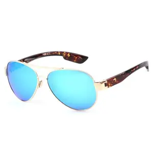 New Metal Frame Polarized Sunglasses Sea Fishing Polarized Glasses Surfing Sunglasses Blue Light Blocking for Screens