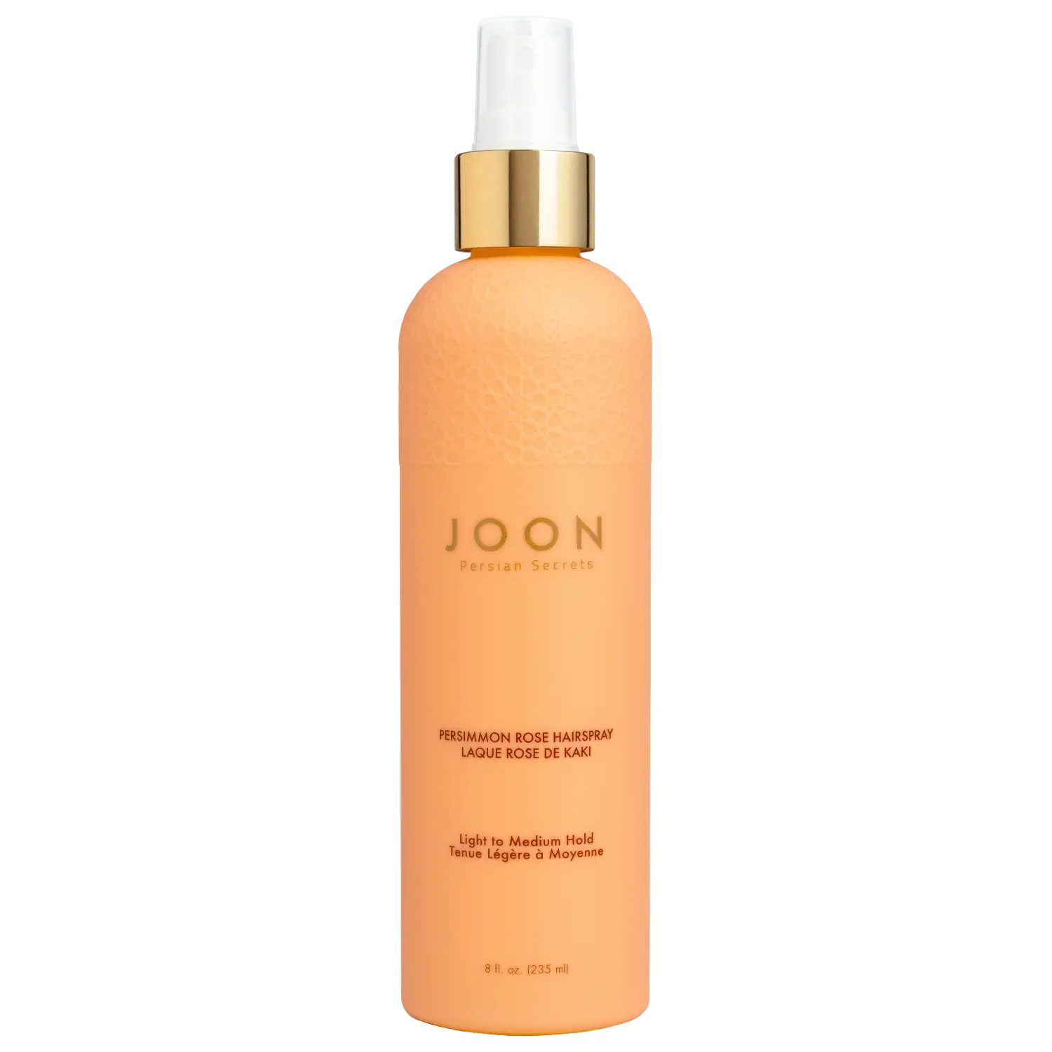 JOON Persimmon Rose Hairspray - Lightweight Haircare Nourish Styling Product with Turmeric, Saffron - Flexible, Frizz-Free Hold for Wavy, Textured Hair - Vegan Heat Protectant, Never Stiff or Flaky, Easy to Blend, Non Toxic, Cruelty Free, Biodegradable, L