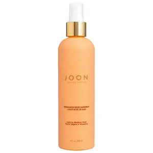 JOON Persimmon Rose Hairspray - Keratin-Infused Haircare Product with Lightweight Blend, Light to Medium Flexible Hold, Turmeric, Saffron, Frizz Control, Nourishment for Dry, Textured Hair