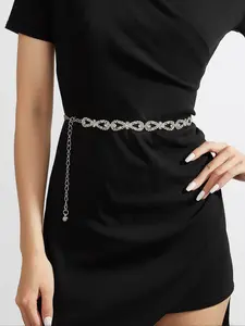 1pc Plastic Material, Durable & Lightweight Design, Perfect for Daily Use, Versatile Tool Accessory, Stylish Belts, Statement Belts, Rhinestone Decor Belt