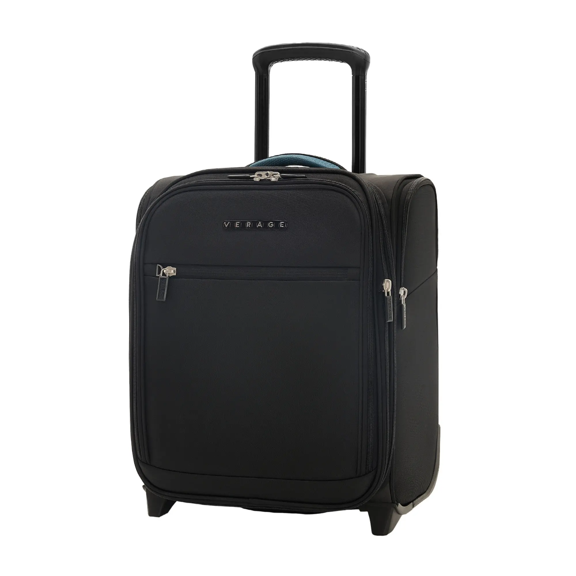 VERAGE 16-Inch Rolling Underseat Luggage with Wheels, Softside Expanable Small Suitcase Carry On Luggage Bags for Airlines Airplanes Short Trip Men Women