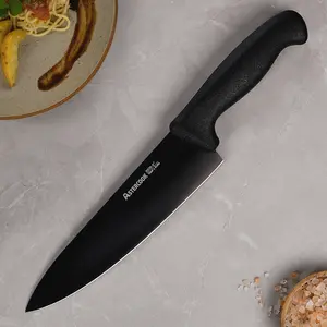 Astercook Chef Knife - 8 Inch High Carbon German Stainless Steel Ultra Sharp Blade Rustproof Ergonomic Wooden Handle Knives block Kitchen Box Cutting