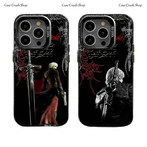 Game Dante D-Devil May Cry DMC2 Phone Cases For iPhone 17 16 15 14 13 12 Promax Pro Air Plus SS Galaxy S22 S23 S24 S25 S26 Black IMD Matte Shockproof Cover Protection Gifts For Christmas Halloween Birthday