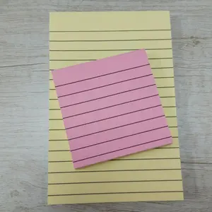 1pc Post-it Notes with Horizontal Sticky Notes, Colorful Portable Memo Pads for Office, Home, School, Easy To Apply Notepad with Adhesive Backing
