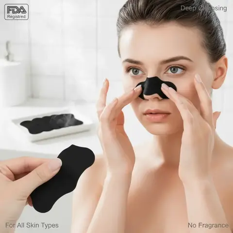 Deep Cleansing Nose Pore Sticker, Facial Pore Cleaning Sticker, Facial Skin Care Tool for All Skin Types, Nasal Strips, Magnetic Nose Tape