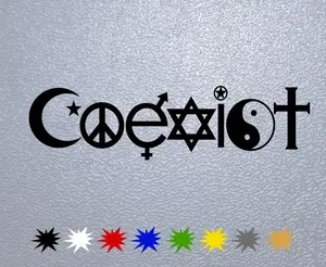 Coexist Car Window Sticker Decal Vinyl
