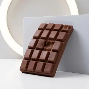 Stress Relief Toy - Large Chocolate Bar Shaped Squeezeable Toy Soft to Touch Slow Bounce Back for Relaxation and Fun