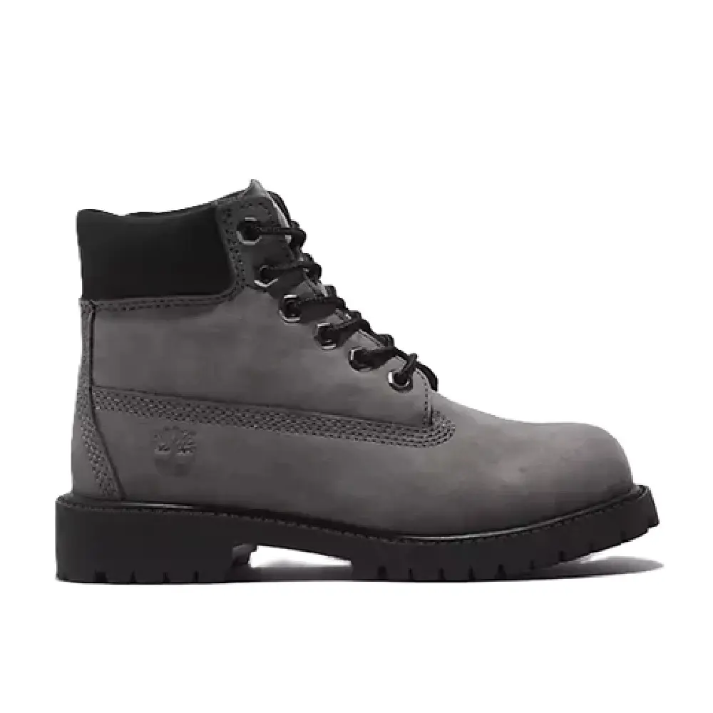 Little Kid's Timberland Premium 6 In. Boot Medium Grey Nubuck (TB0A5Y4H 033)