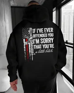 If I’ve Ever Offended You Hoodie – Funny Savage Gun Humor T Shirt for Men – Tactical Attitude Graphic Sweatshirt