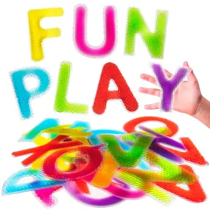 Textured Gel Filled Alphabet Squishy Fidgets