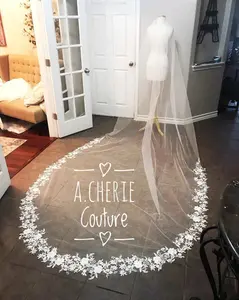 Style RV17 Rose Lace Royal Veil