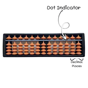 13 Column Soroban Abacus