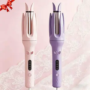 Automatic Hair Curling Iron, Automatic Hair Hair Curl Wand Negative Ion , 28mm Hair Curler, 4 Modes Adjustable Temperatures Rotating portable Curling Iron for Women, Hair Styling Tools for Hometeen girl gifts bf easter basket