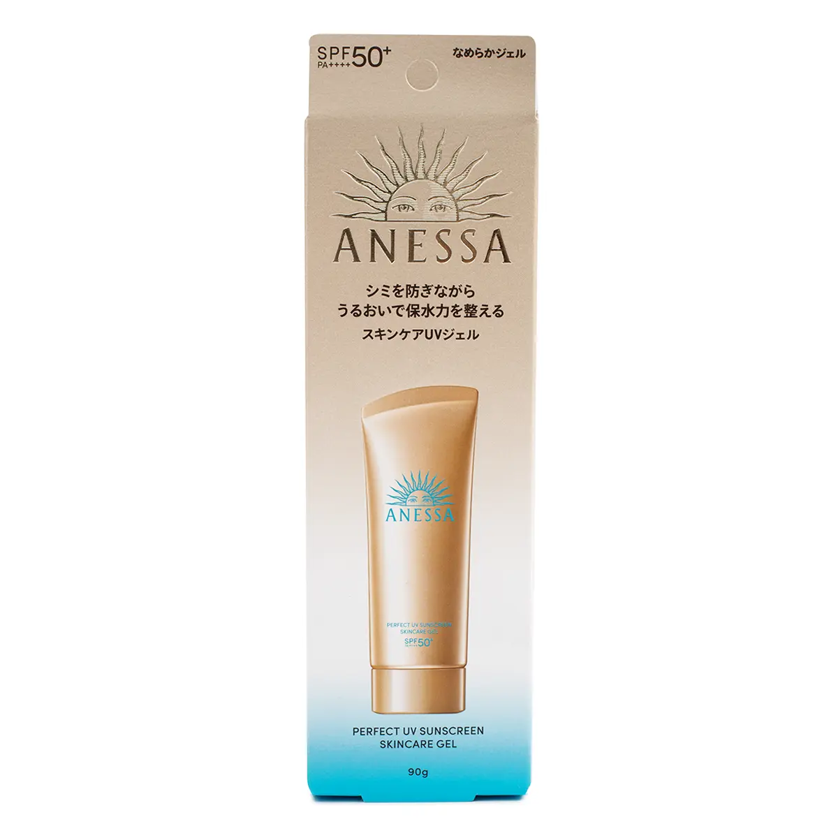 Shiseido Anessa Perfect UV Sunscreen Gel - 50SPF Gel-Type Body Sunscreen with UV Sun Blocking, Anti-Ultraviolet Benefits, 90g, Body Care Cosmetic
