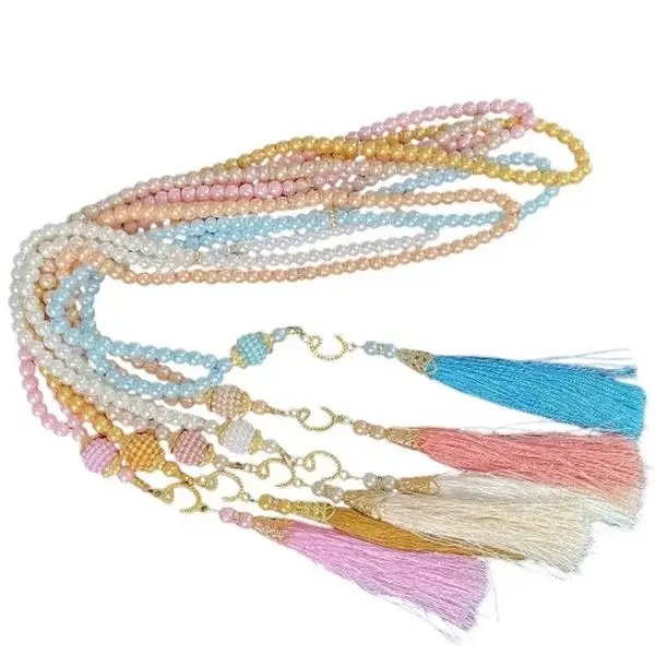 Prayers glass pearl beads 99 beads
