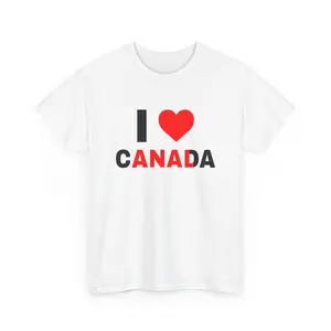 Unisex Graphic T-Shirt - I Love Canada