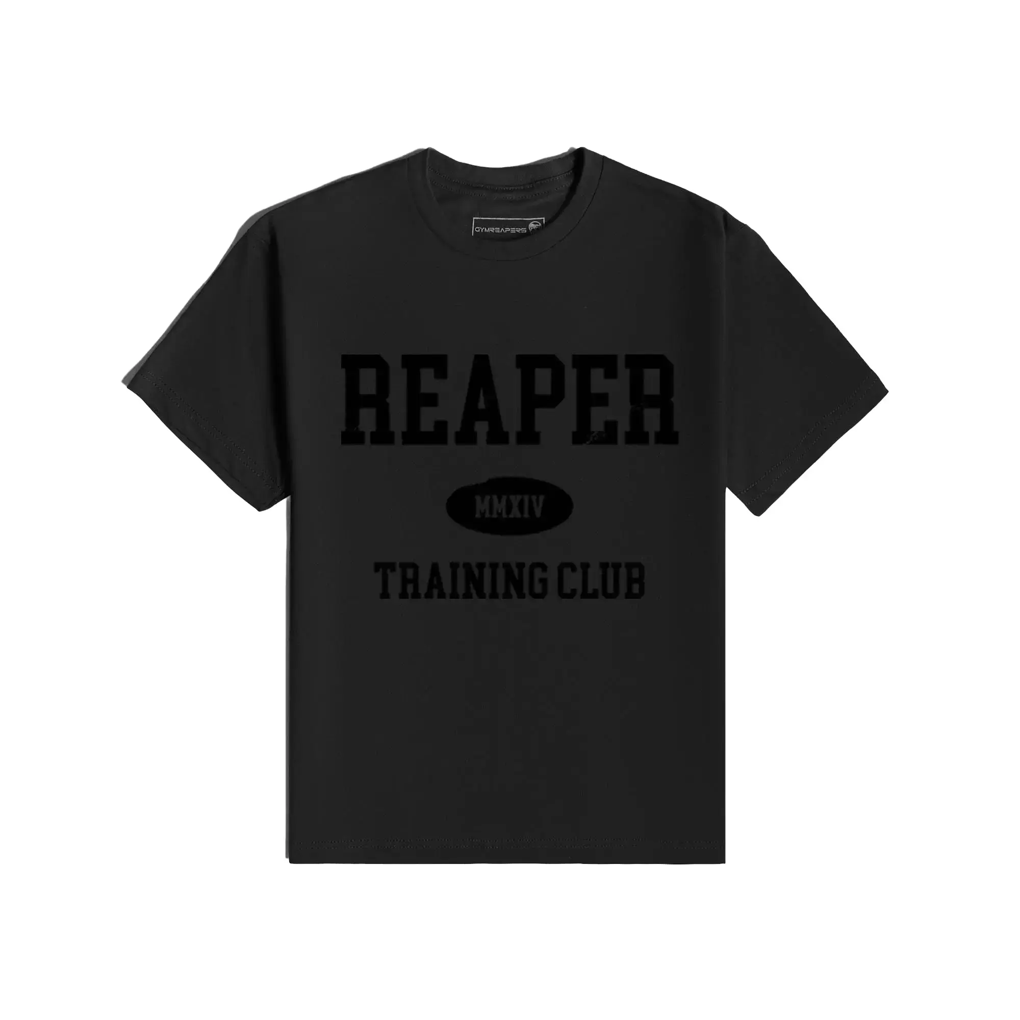 Gymreapers Reaper Training Club Tee Bold Graphic Athletic Cut Standard Fit Soft Stretch Material