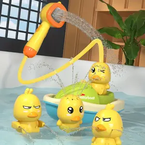Baby Bath Toy, Cute Duck Design Electric Water Sprinkler Shower Bathing Toys for Toddlers & Kids, Gift