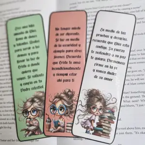 Separador de libros perfecto para alentar a tus hijas o para ti. set de 3 bookmarks un regalo perfecto.