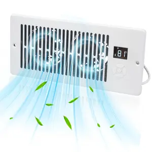 Register Booster Fan for 4” x 10” Register Holes, Improves Heating & Cooling Vents,window fan, 10-Speed Quiet Ventilation Fan with Thermostat , Negative Ion Air Vent Booster, Enhances Airflow & Home Comfort Heating circulation Warm Air Mode