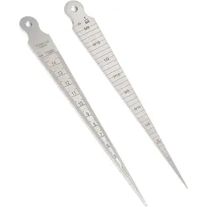 Co-link 1-15mm/1/32-5/8 Stainless Taper Welding Gauge Test Ulnar Welder Inspection Inch & Metric for Measuring of Cylindrical Bores