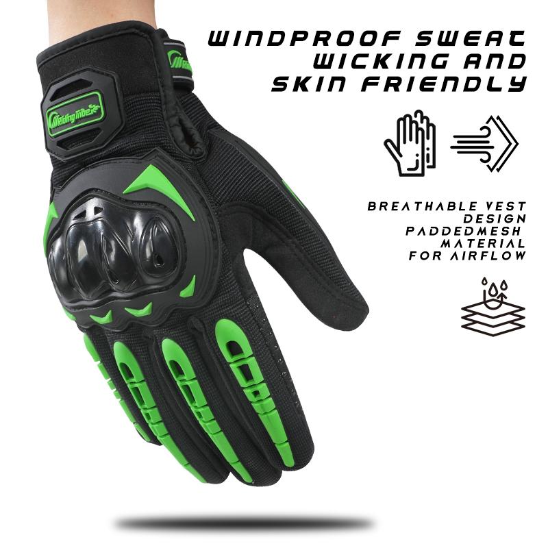Wear-resistant and non-slip motorcycle riding gloves for men and women, breathable for all seasons, touchscreen compatible, protective and crash-resistant, ideal for outdoor motocross