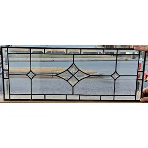 Stained Glass Window - W-212 Simple & Clear Beveled Diamonds III