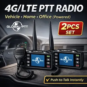 GLOBAL-PTT V1 Vehicle-Mounted Walkie-Talkie 4G PoC Nationalwide Two-Way Radio 5000 Miles Walkie Talkie With Built-in 1-Year-Sim