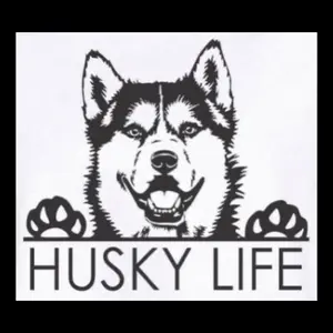 Husky life dog vinyl decal sticker 5"