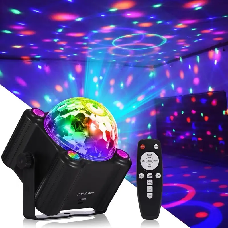 Party Lights Disco Ball Light Sound Activated LED  for Home Room Dance Parties Karaoke Halloween Christmas Wedding Show Club Decorations, Birthday Decor, Shows