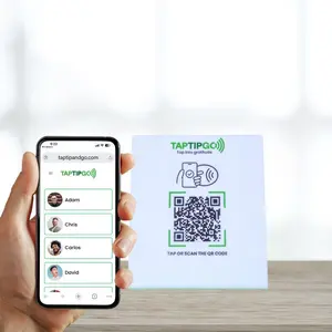 Multi-User GoStand NFC Display for Seamless Tipping in Salons Barbershops Spas & More - No QR Clutter Professional & Cashless Service