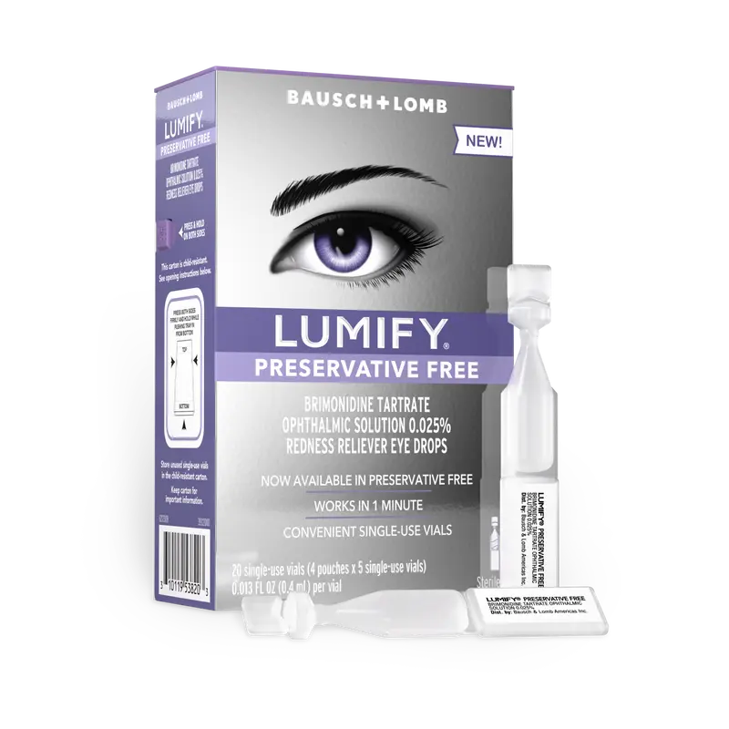 LUMIFY Redness Reliever Preservative Free Eye Drops