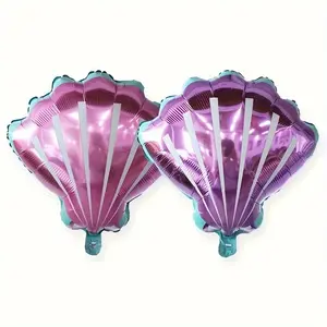 Cartoon Shell Shaped Balloon, 2 Counts/set Cute Shell Balloon, Party Decoration Supplies for Birthday Party, Festive & Party Supplies, Party Balloons