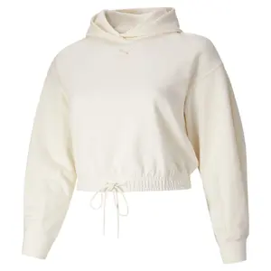 PUMA Womens Classics Cropped Hoodie Plus Casual Outerwear Casual - White