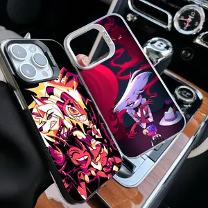 Unique Artistic Design Phone Case Anime H-Helluva B-Boss Fashion Phone Case Phone Case for IPhone 17 16 15 14 13 12 11 Pro Max Plus Air Metal IMD Silver Shell Protective Drop-proof Retro Stylish Christmas Gift
