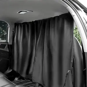 35.5 * 70.9 in Univesal Fit Car Privacy Curtains, 1 Rear Seat Divider & 2 Magnetic Rear Side Window Curtains for Baby for Travel Camping Sleeping Breastfeeding