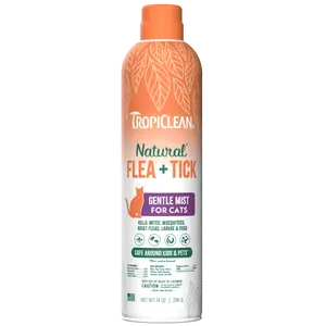 TropiClean Natural Flea + Tick Cat + Home Easy Mist Spray
