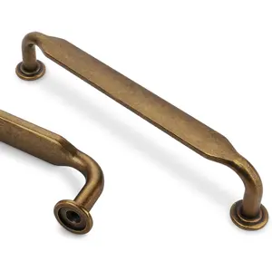 10 Pack 5 Inch Antique Brass Zinc Alloy Solid Cabinet Pulls Drawer Pulls Kitchen Cabinet Hardware