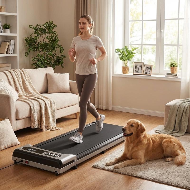 【Upgraded Version】Yagud Walking Pad with Wheels,Remote Control, LED Display, Portable Under Desk Treadmill for Small Spaces, Home/Office Exercise Equipment Fitness Workout Calories